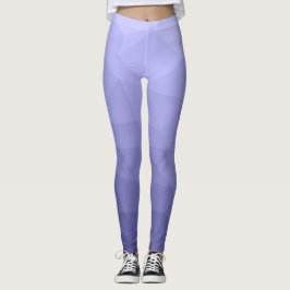 Lila violett (blå) maskstorlek, geometriskt mönste leggings