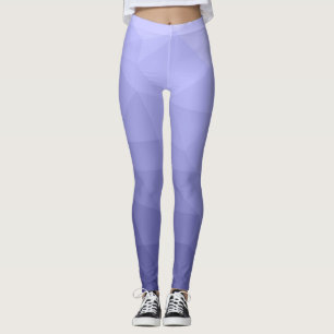 Lila violett (blå) maskstorlek, geometriskt mönste leggings