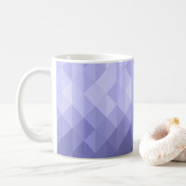 Lila violett triangelns geometriska rutor kaffemugg