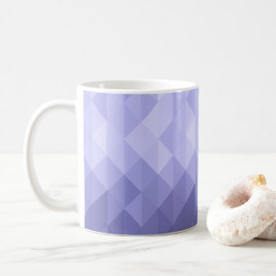 Lila violett triangelns geometriska rutor kaffemugg