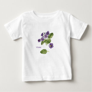 Lila violett, vattenfärg T-Shirt