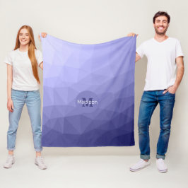 Lila violetta maffian mönster Monogram Fleecefilt