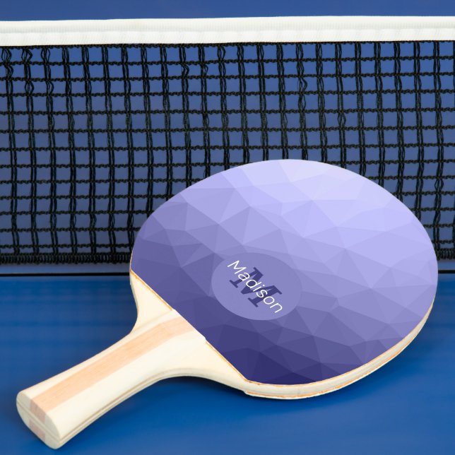 Lila violetta maffian mönster Monogram Pingisracket (Insitu)