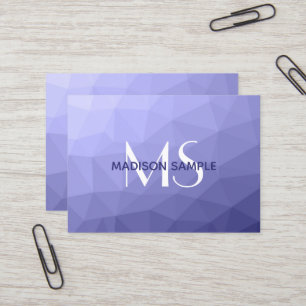 Lila violetta maffian mönster Monogram Visitkort