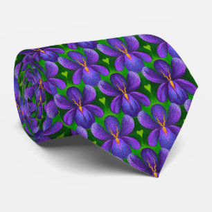 Lila Violwers Flowers Mönster, Blommigt Art Elegan Slips