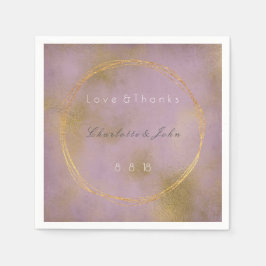 Lila Vip Dandelion Bröllop Pappersservett