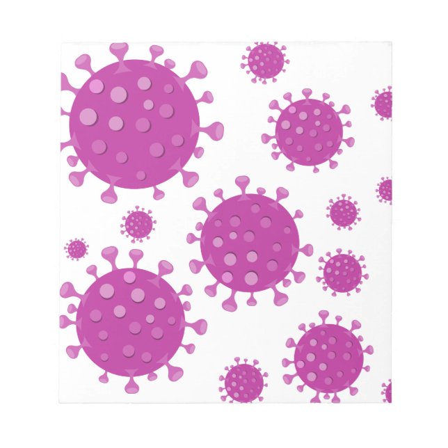 Lila Viral Particle Anteckningsblock (Framsida)