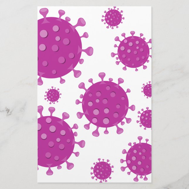 Lila Viral Particle Brevpapper (Framsida)