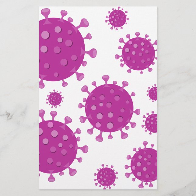 Lila Viral Particle Brevpapper (Framsida)