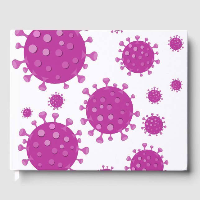 Lila Viral Particle Gästböcker (Framsida)