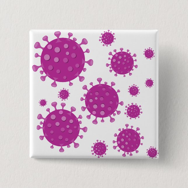Lila Viral Particle Knapp (Framsida)