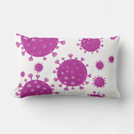 Lila Viral Particle Lumbarkudde