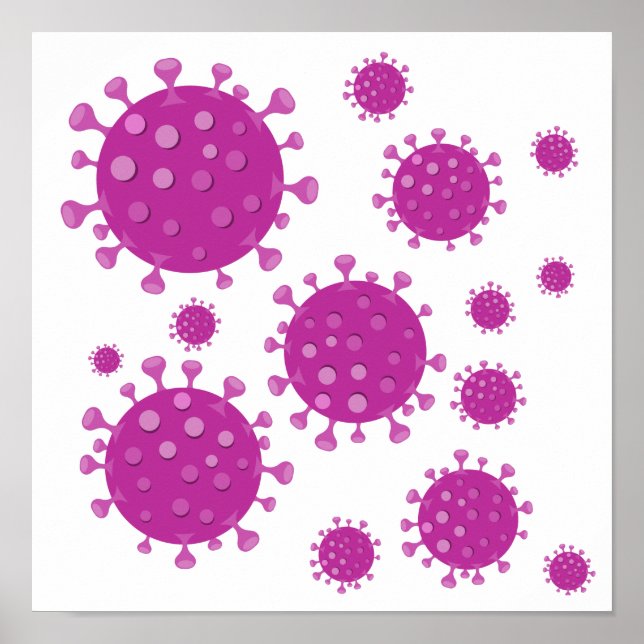 Lila Viral Particle Poster (Framsidan)