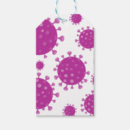 Lila Viral Particle Presentetikett