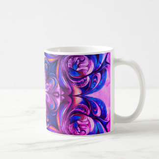 Lila Virvel Abstrakt Konst Kaffe Mugg – Modern Flu