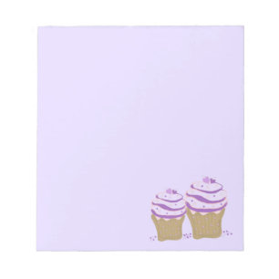 Lila Virvel Cupcakes Anteckningsblock