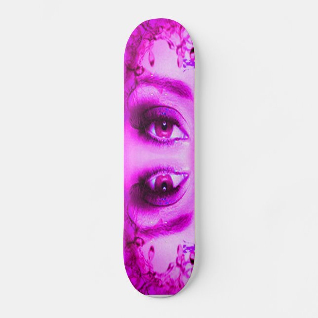Lila Vision Mini Skateboard Bräda 18,5 Cm (Framsida)