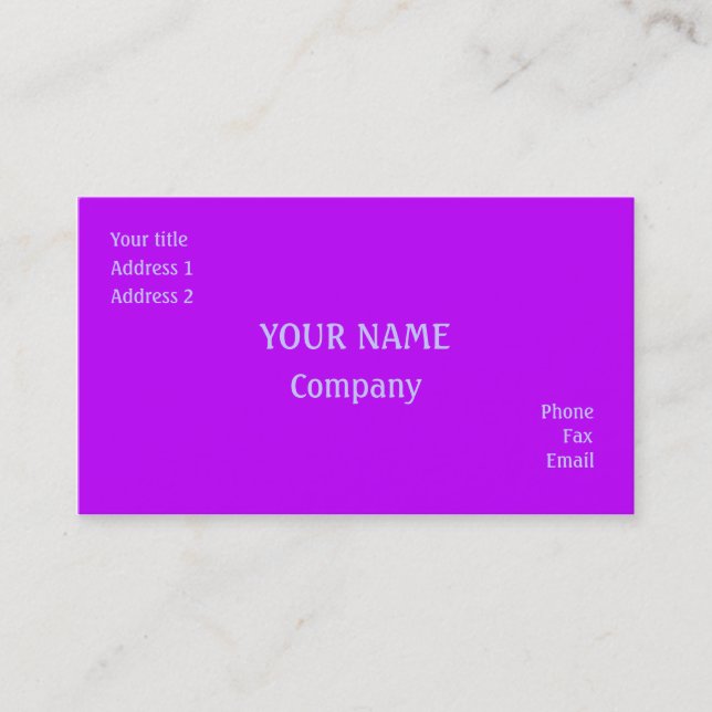 Lila Visitkort (Framsida)