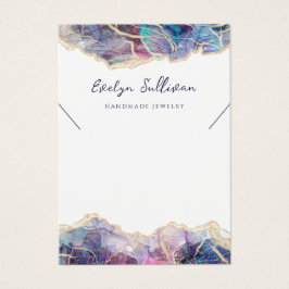 Lila visning för opalhalsband visitkort