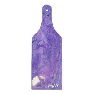 Lila Vit Abstrakt Paddle