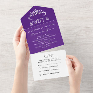 Lila Vit Cute Sweet 16 Tiara Sexton Modern