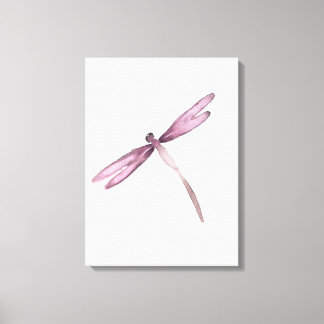 Lila, vit dragonfly canvas draflies