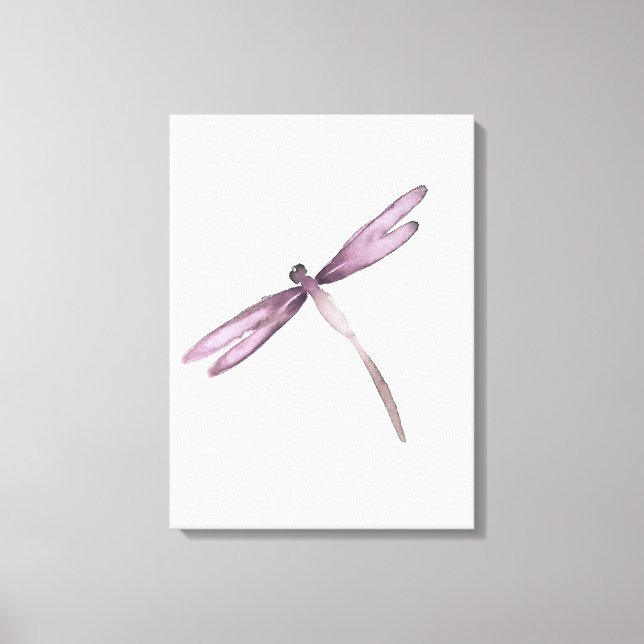 Lila, vit dragonfly canvas draflies (Framsida)