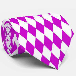 Lila Vit Harlekin Diamanter Rutmönster Design Slips