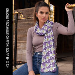 Lila & vit kolumbine Flower Mönster Long Sjal<br><div class="desc">Lila & vit kolumbine Flower Mönster Long Scarf. Anpassa den här mallen med bilden. Redigera den för fler alternativ.</div>