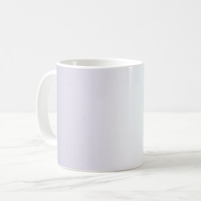 Lila Vit Mynta Kaffemugg (Framsida vänster)