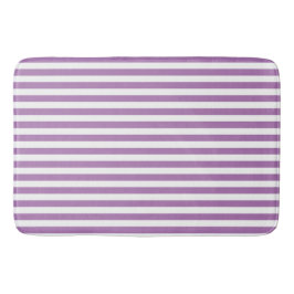Lila/Vit Rand Bath Mat Badrumsmatta