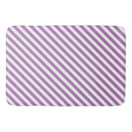 Lila/Vit Rand Bath Mat Badrumsmatta