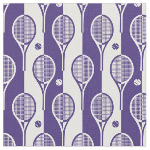 Lila - vita (liktydiga) tennisrackets XL Tyg