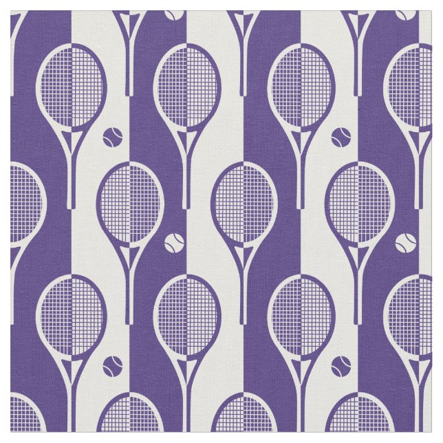 Lila - vita (liktydiga) tennisrackets XL Tyg (Närbild)