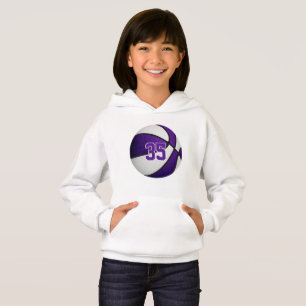 lila, vita ungar, jersey, basketboll t shirt
