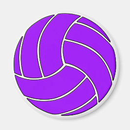 Lila Volleyball Anpassade Iports Player/Coach Magnet