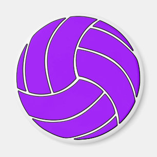 Lila Volleyball Anpassade Iports Player/Coach Magnet