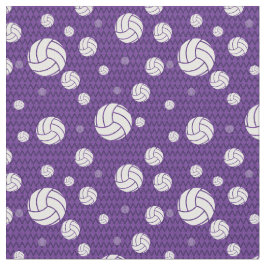 Lila Volleyball Chevron Patterned Tyg