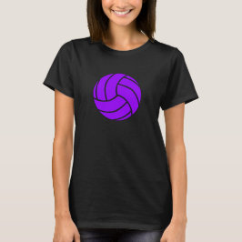 Lila Volleyball Kvinnors T-shirt