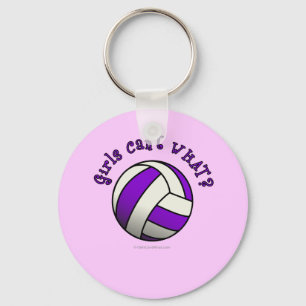 Lila Volleyball Nyckelring