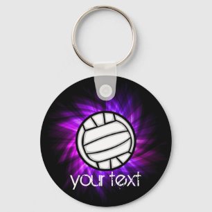 Lila Volleyball Nyckelring