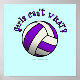 Lila Volleyball Poster