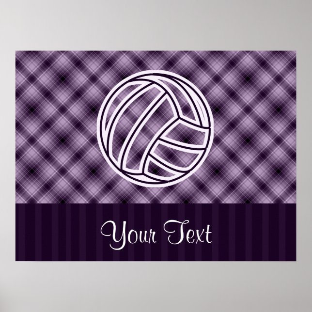 Lila Volleyball Poster (Framsidan)