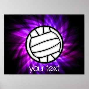 Lila Volleyball Poster