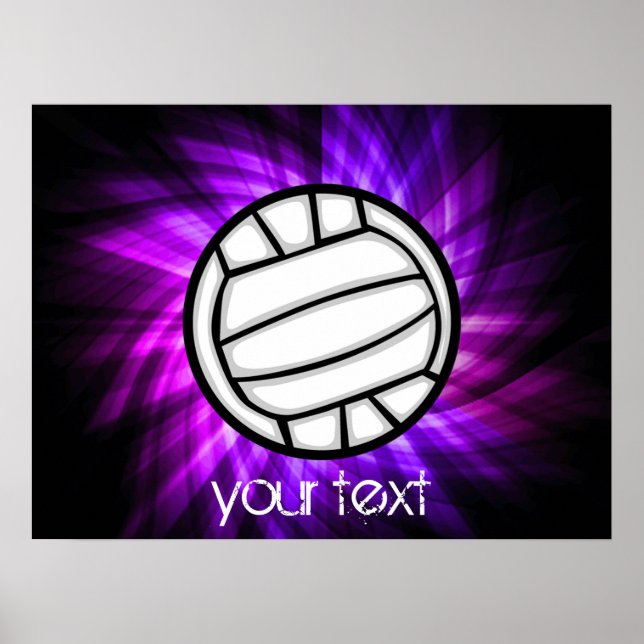 Lila Volleyball Poster (Framsidan)