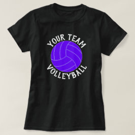 Lila Volleyball Team, Player och nummer T-Shirt