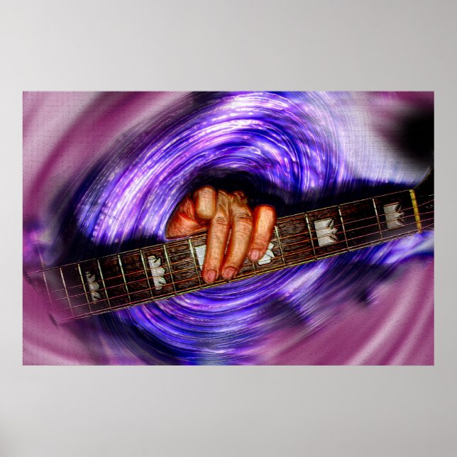 Lila Vortex-bra-utskrift Poster (Framsidan)