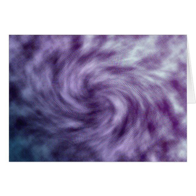 Lila Vortex (liggande) Hälsningskort (Framsidan Horizontal)