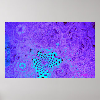 Lila Vortex Maze Poster