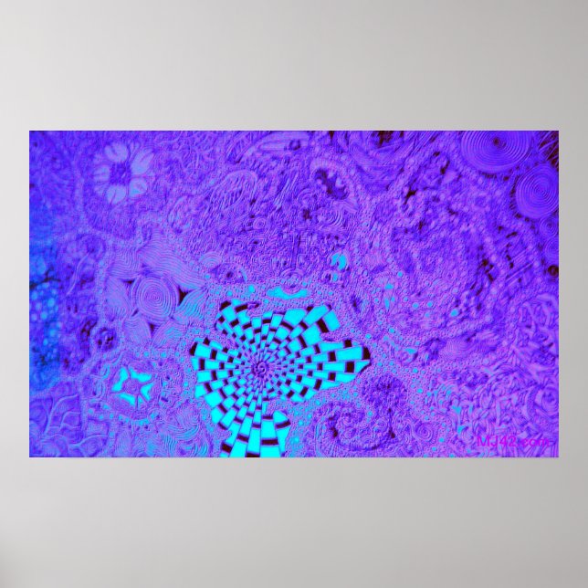 Lila Vortex Maze Poster (Framsidan)